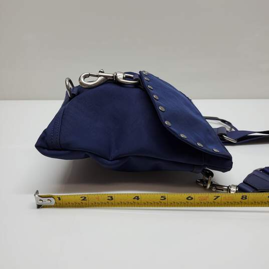 Rebecca Minkoff Blue Nylon Shell Flap Crossbody Bag image number 4