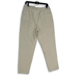 NWT Mens White Elastic Waist Slash Pocket Drawstring Sweatpants Size L alternative image