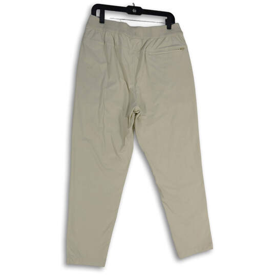 NWT Mens White Elastic Waist Slash Pocket Drawstring Sweatpants Size L image number 2