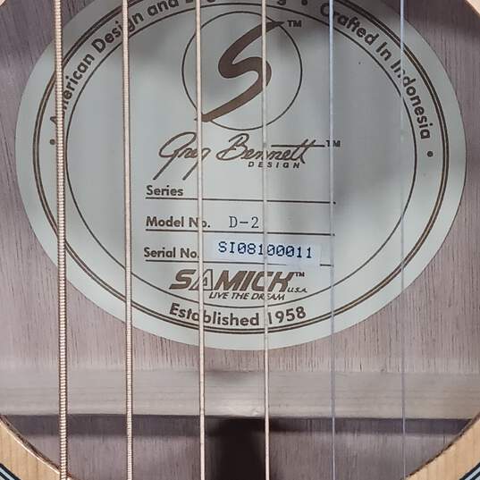 Greg Bennett Design Samick Acoustic Guitar Model D-2 In Hard Case image number 6