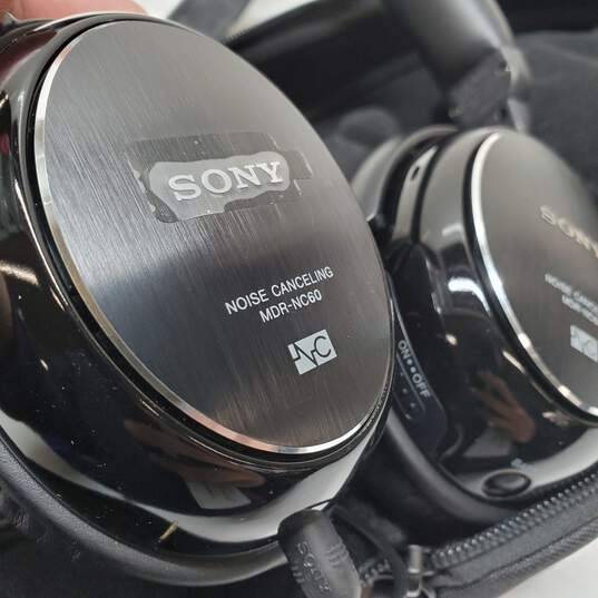 Sony MDR-NC60 Headband Over Ear Headphones Noise Cancelling Wired (Untested) image number 3