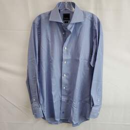 David Donahue Trim Long Sleeve Full Button Up Dress Shirt Size 15.5 (32/33)
