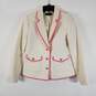 Talbots Women White & Pink Tweed Jacket Sz 2 NWT image number 1