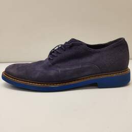 Cole Haan Air Harrison Suede Wool Lace Up Shoes Blue 9.5 alternative image