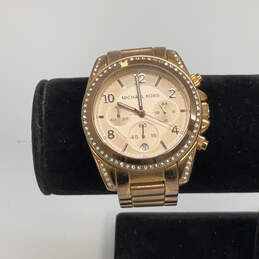 Designer Michael Kors MK-5263 Rose Gold Stainless Steel Analog Wristwatch