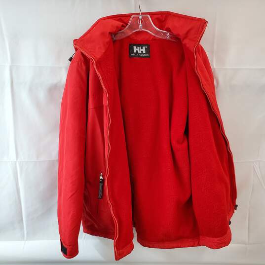 Red Coat with Front Zipper image number 3