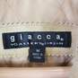 Giacca Women Beige Leather Suede Coat M image number 3