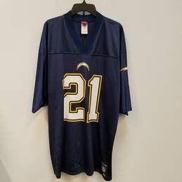 Mens Navy Blue Los Angeles Chargers LaDainian Tomlinson #21 Jersey Size XL