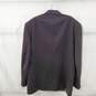 Oscar de la Renta Dark Brown Wool Men's Blazer Jacket Size 44L AUTHENTICATED image number 2