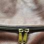 Fossil Rich Brown Pebbled Leather Snap Closure Messenger Bag Crossbody Handbag image number 3