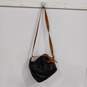 Valentina Black/Brown Pebble Leather Convertible Backpack Bucket Bag image number 2