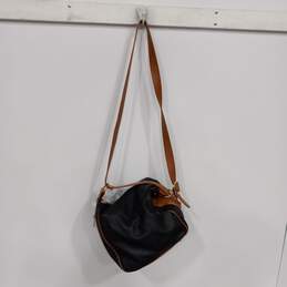 Valentina Black/Brown Pebble Leather Convertible Backpack Bucket Bag alternative image