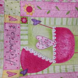 Hand Made "Adorable" Quilt for Baby Girl 47" x 34.5" alternative image