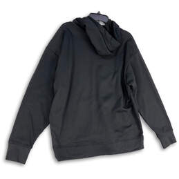 Mens Black Long Sleeve Drawstring Kangaroo Pocket Pullover Hoodie Size XL alternative image