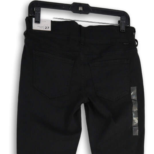 NWT Womens Black Denim Dark Wash Low Rise Bootcut Leg Jeans Size 27 image number 4