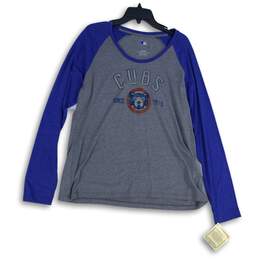 NWT Genuine Merchandise Womens Multicolor Chicago Cubs MLB T-Shirt Size XXL