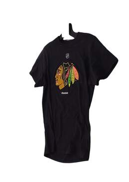 Boys Black Chicago Blackhawks Shaw Short Sleeve NHL Jersey Size Small alternative image