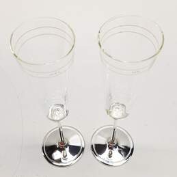 Kate Spade Lenox Pair of Champagne Flutes w/Silverplate Stems alternative image