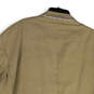 NWT Mens Beige Notch Lapel Pockets Long Sleeve One Button Blazer Size 56R image number 4