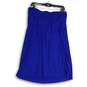 NWT Tommy Bahama Womens Blue Drawstring Waist Flat Front A-Line Skirt Size L image number 2