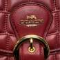 Coach Kleo Quilted Leather Satchel Red image number 5