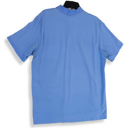 Mens Blue Short Sleeve Collared Regular Fit Golf Pullover Polo Shirt Size L alternative image
