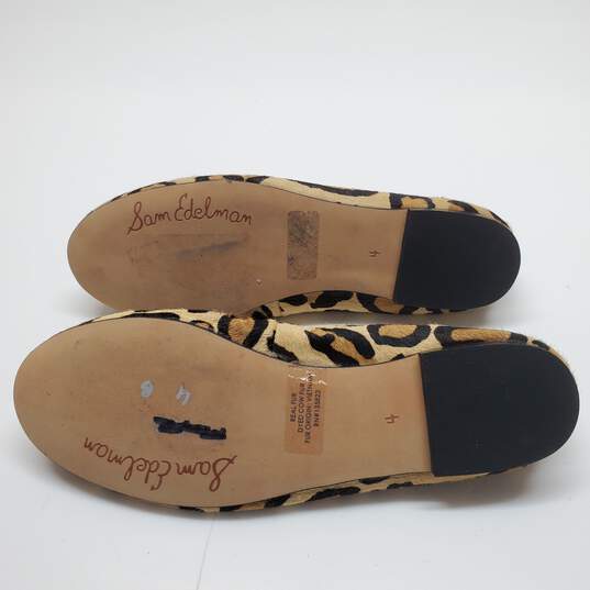 Sam Edelman FELICIA Mohair Leopard Print Ballet Shoes Women's Flat Size 4M image number 5