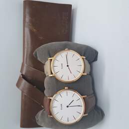 Cluse Brown & Gray Banded Watch Bundle 2 Pcs