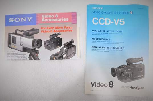 1987 Sony CCD-V5 VCR Camcorder with Manual & Case image number 2