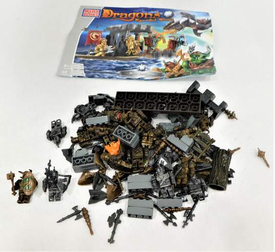 Mega Bloks Dragons Lot Orcs Ogres Knights Mini Figures Weapons Shields image number 1