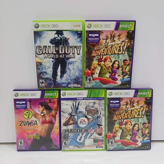 5pc Bundle of Assorted Microsoft Xbox 360 Video Games IOB image number 1