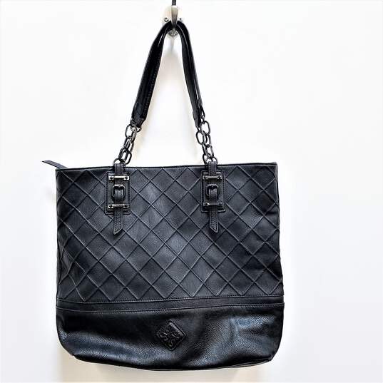 Simply Vera Wang Black Leather Tote image number 2
