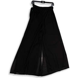 NWT Womens Black Tie Waist Pull-On Wide Leg Palazzo Pants Size Large alternative image