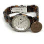 Designer Fossil ES-2680 Brown Faux Tortoise Bracelet Analog Wristwatch image number 1