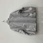 Womens Gray Long Sleeve Front Pockets Full-Zip Windbreaker Jacket Size L image number 3