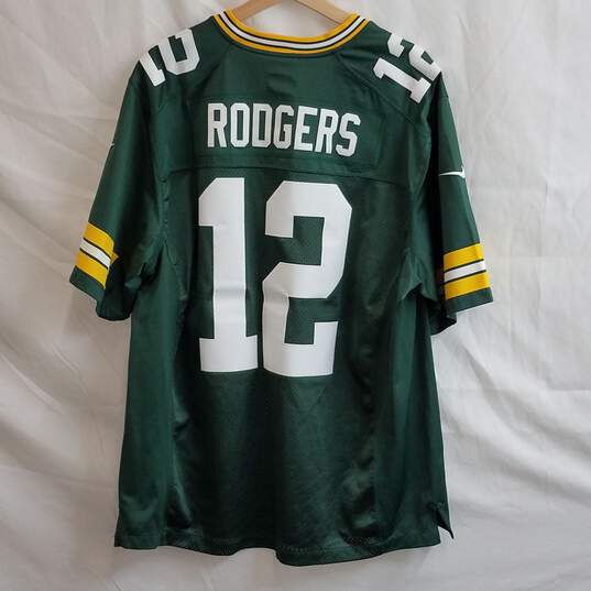 Nike Green Bay Packers Aaron Rodgers 12 Jersey Men's Size Extra Large image number 2