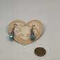Designer Brighton Silver-Tone Blue Beaded Fish Hook Dangle Earrings image number 2