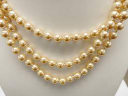 The Franklin Mint Jackie's Pearls Faux Pearl Multi Strand Necklace 122.6g alternative image