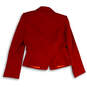 NWT Womens Red Peak Lapel Single Breasted One Button Blazer Size 10 image number 4