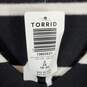 Torrid Women Black/White Stripe Sweatshirt Sz 2X NWT image number 5