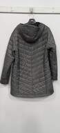 Columbia Women's Gray Morning Light II Omni Heat Long Hooded Puffer Jacket Size XL image number 4