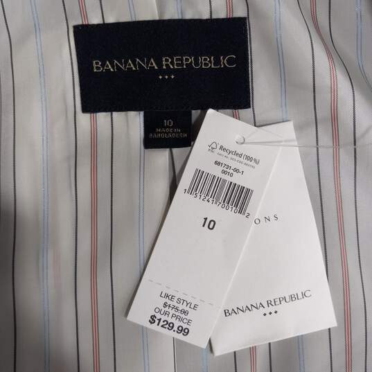 Women's Banana Republic Gray Blazer Size 10 NWT image number 4