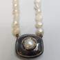 SSD Simon Sebbag Sterling Silver FW Pearl Beaded Pendant Necklace 45.7g image number 3