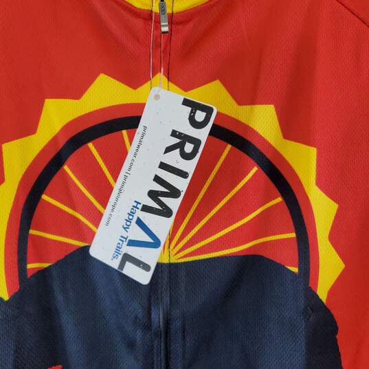 Primal Men Multicolor Cycling Shirt XL NWT image number 3