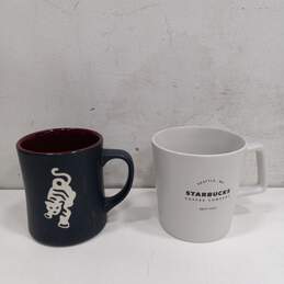 Bundle of Six Assorted Starbucks Ceramic Mugs alternative image