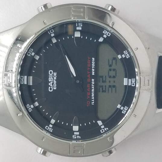 Casio Edifice EFA110 Black & Silver Tone Watch image number 1