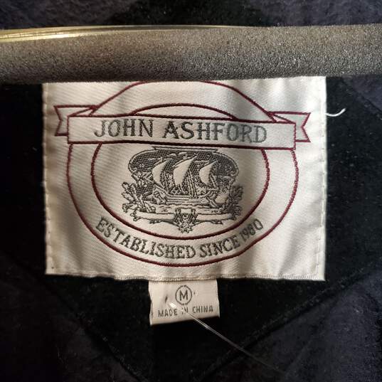 John Ashford Men's Leather Jacket SZ M image number 5