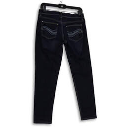 Womens Blue Denim Dark Wash 5-Pocket Design Straight Leg Jeans Size 4 alternative image