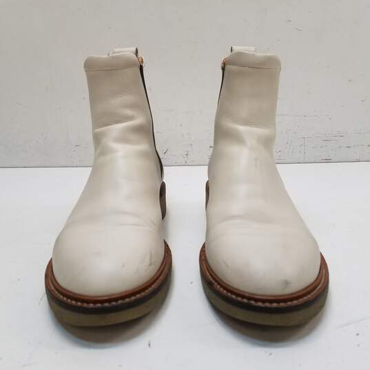 Everlane The Italian Leather Chelsea Boots White 7 image number 5