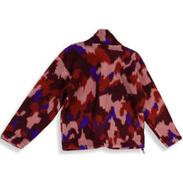 Womens Multicolor Camouflage 1/4 Zip Mock Neck Pullover Sweatshirt Size M alternative image